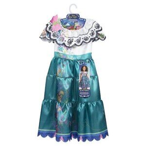 Disney Halloween Encanto Mirabel Costume Dress Girls 4-6x Blue! NEW